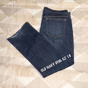 Old Navy Blue Flared Diva Jeans SIZE PLUS 18